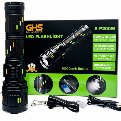 6-in-1 Rechargeable Hammer Torch – Car Emergency Tool