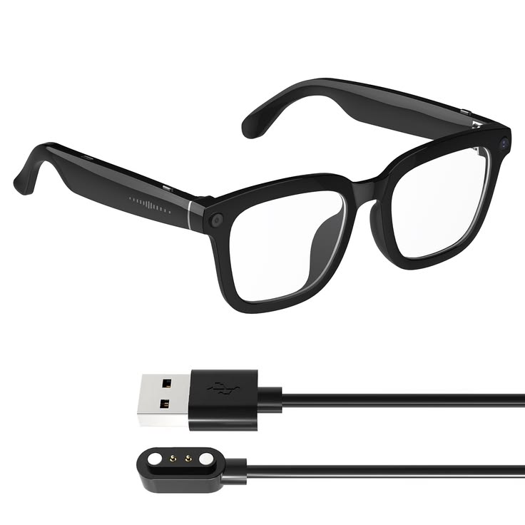 AI Bluetooth Smart Sunglasses with Voice Assistant.