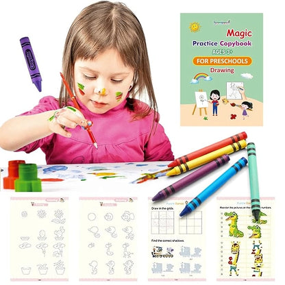 Magic Practice book – Reusable Handwriting Book for Kids.
