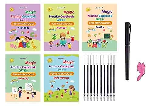 Magic Practice book – Reusable Handwriting Book for Kids.