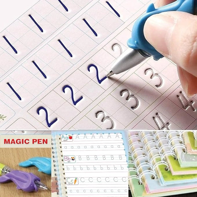 Magic Practice book – Reusable Handwriting Book for Kids.